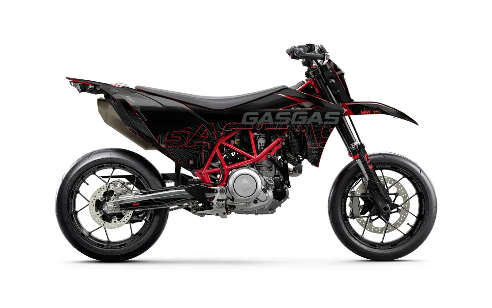 GASGAS SM 700 GRAPHICS - "Motograph" (Zwart)