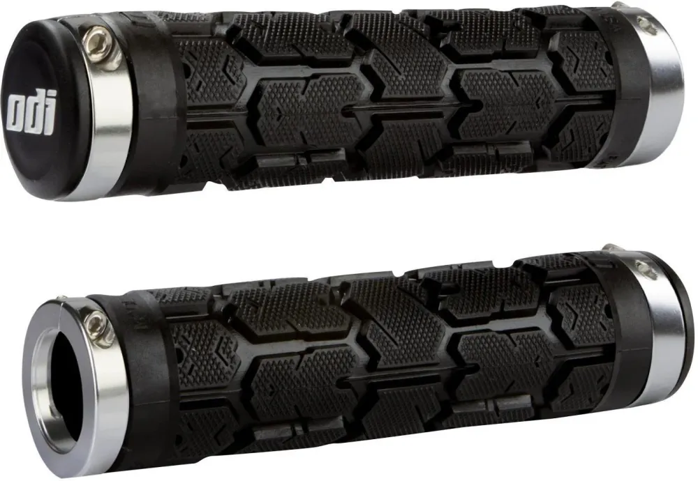 Handvatten ODI ROGUE Lock-on 130 mm Zwart/Chroom