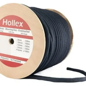 Hollex Gevlochten 10 mm Landvast rol 100 meter navy