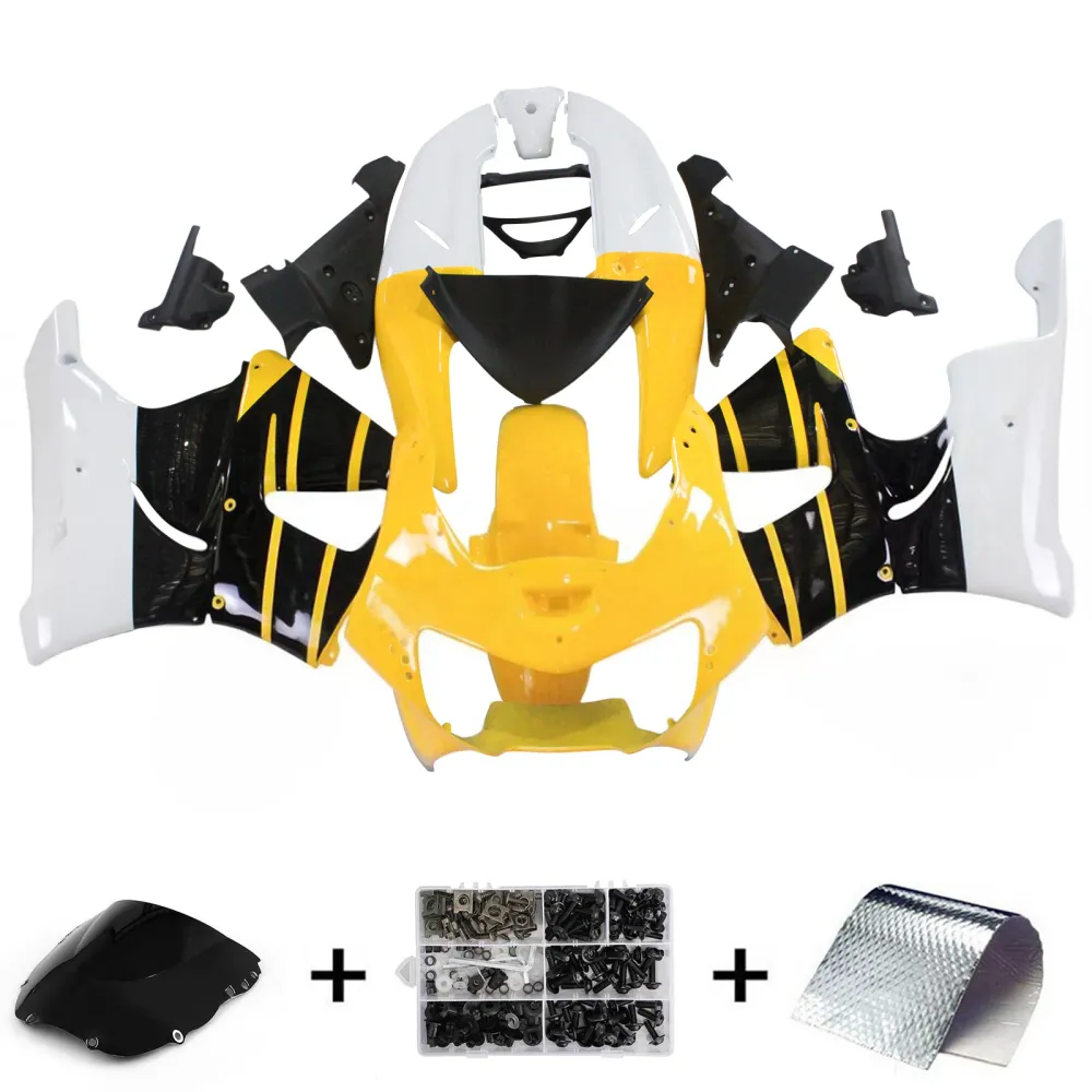 Amotopart 1998-1999 Honda CBR900RR 919 Black- en gele kit