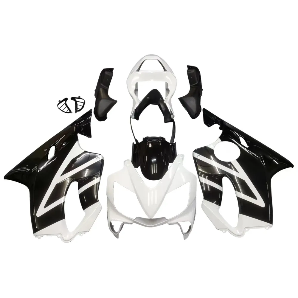 Amotopart 2001-2003 Honda CBR600 F4I Wit & Black Style4 Fairing Kit