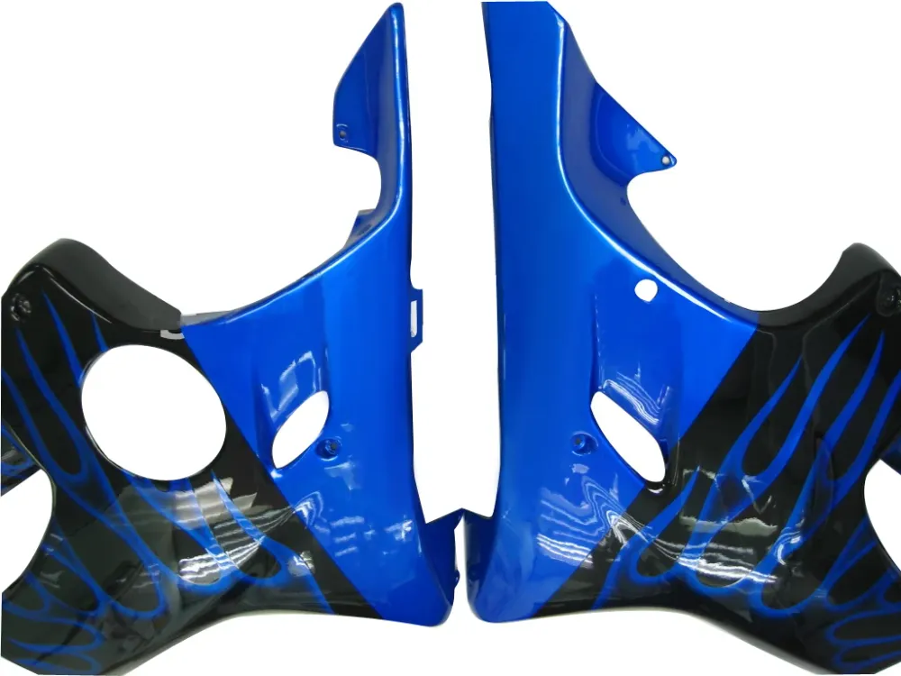 Amotopart 2001-2003 Honda CBR600 F4i zwart met Blue Flame kuipset