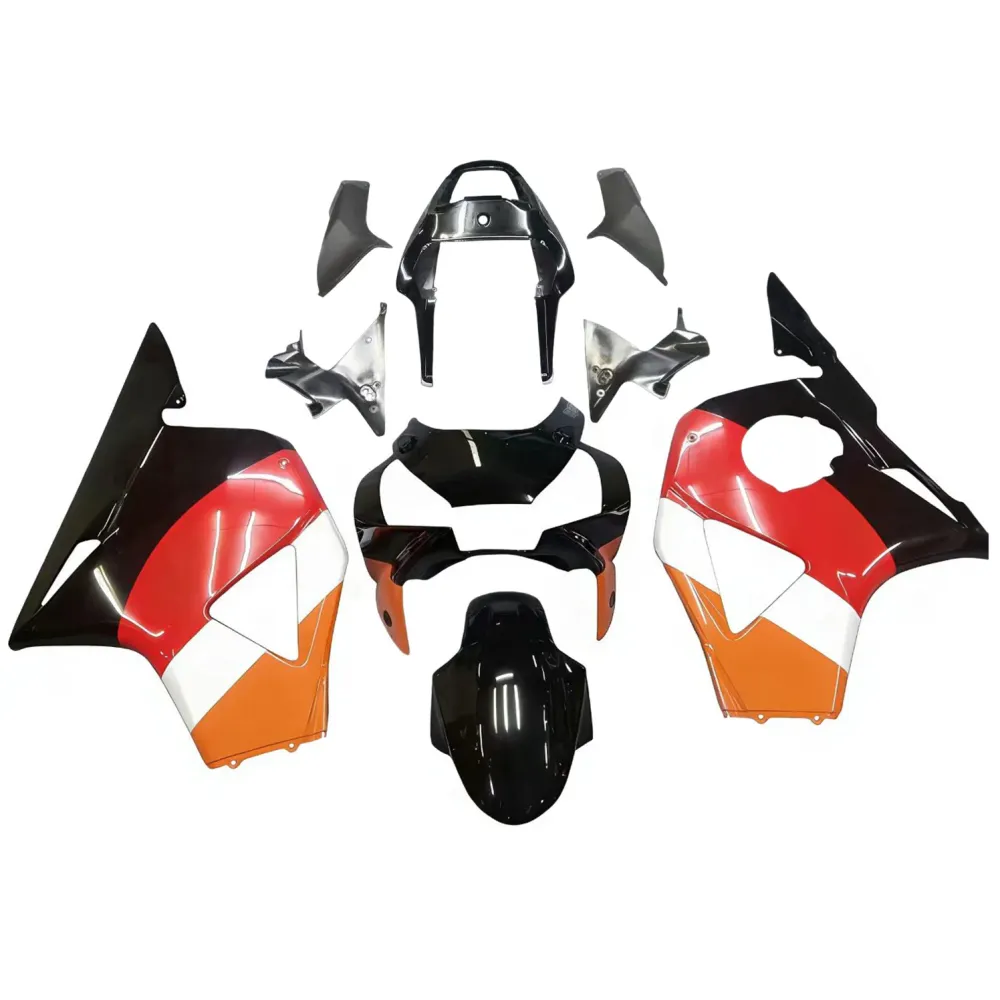 Amotopart 2002-2003 Honda CBR954 Fairing Orange & Black Kit