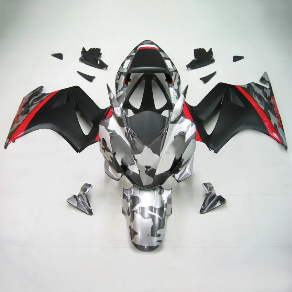 Amotopart 2002-2013 Honda VFR800 Black & Sliver Fairing Kit