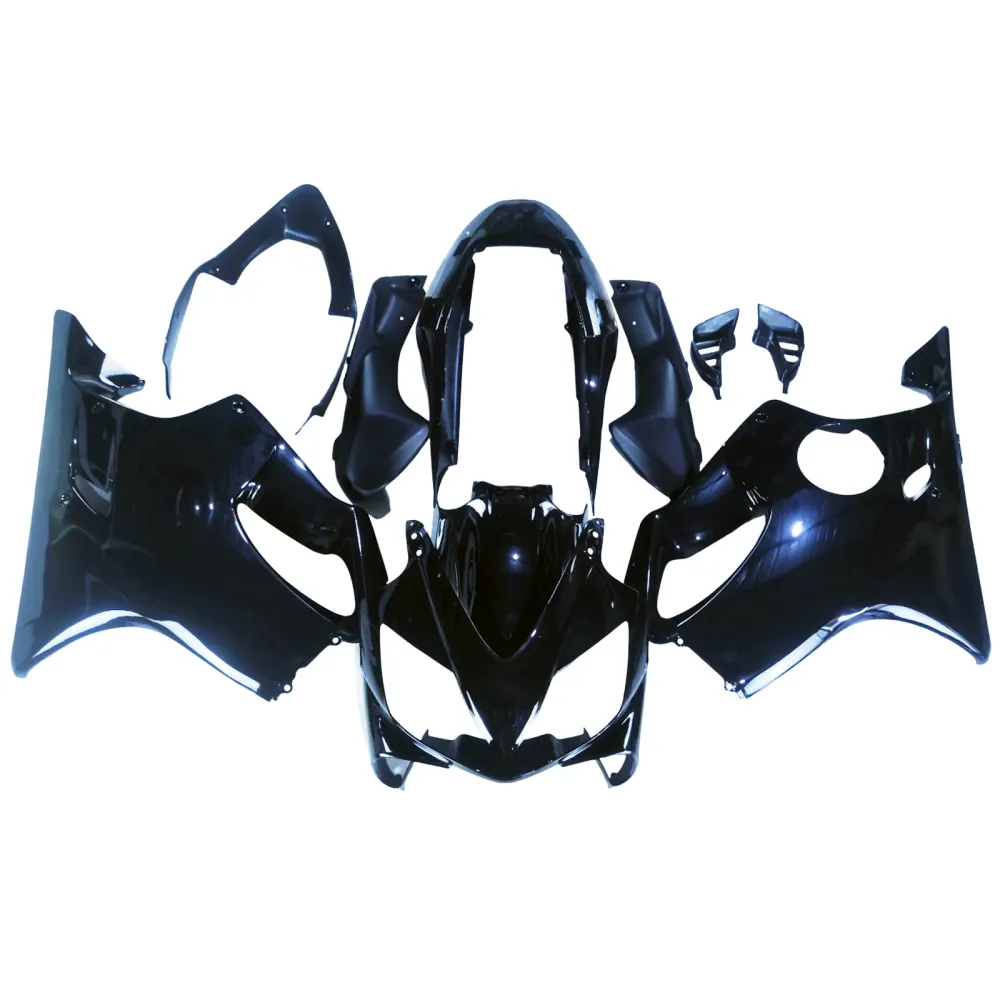 Amotopart 2004-2007 CBR600 F4I Honda Black met geel logo kuipkit