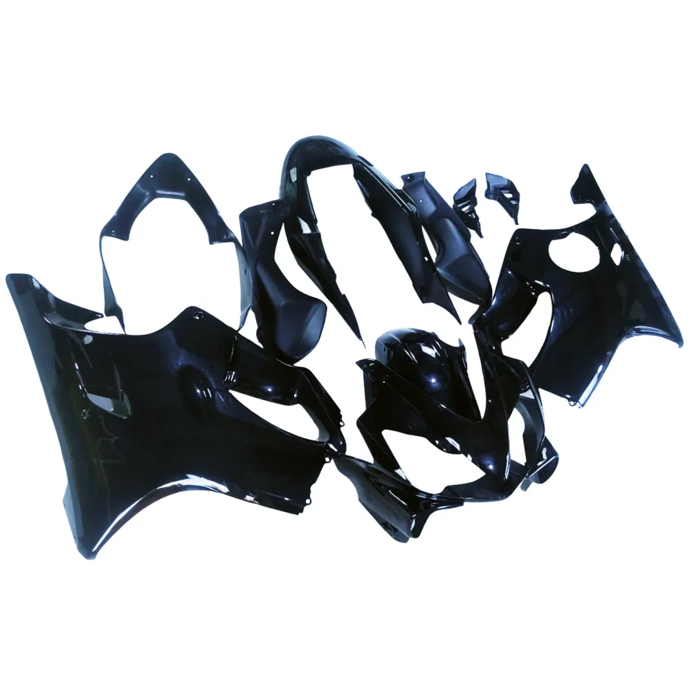 Amotopart 2004-2007 CBR600 F4I Honda Black met geel logo kuipkit