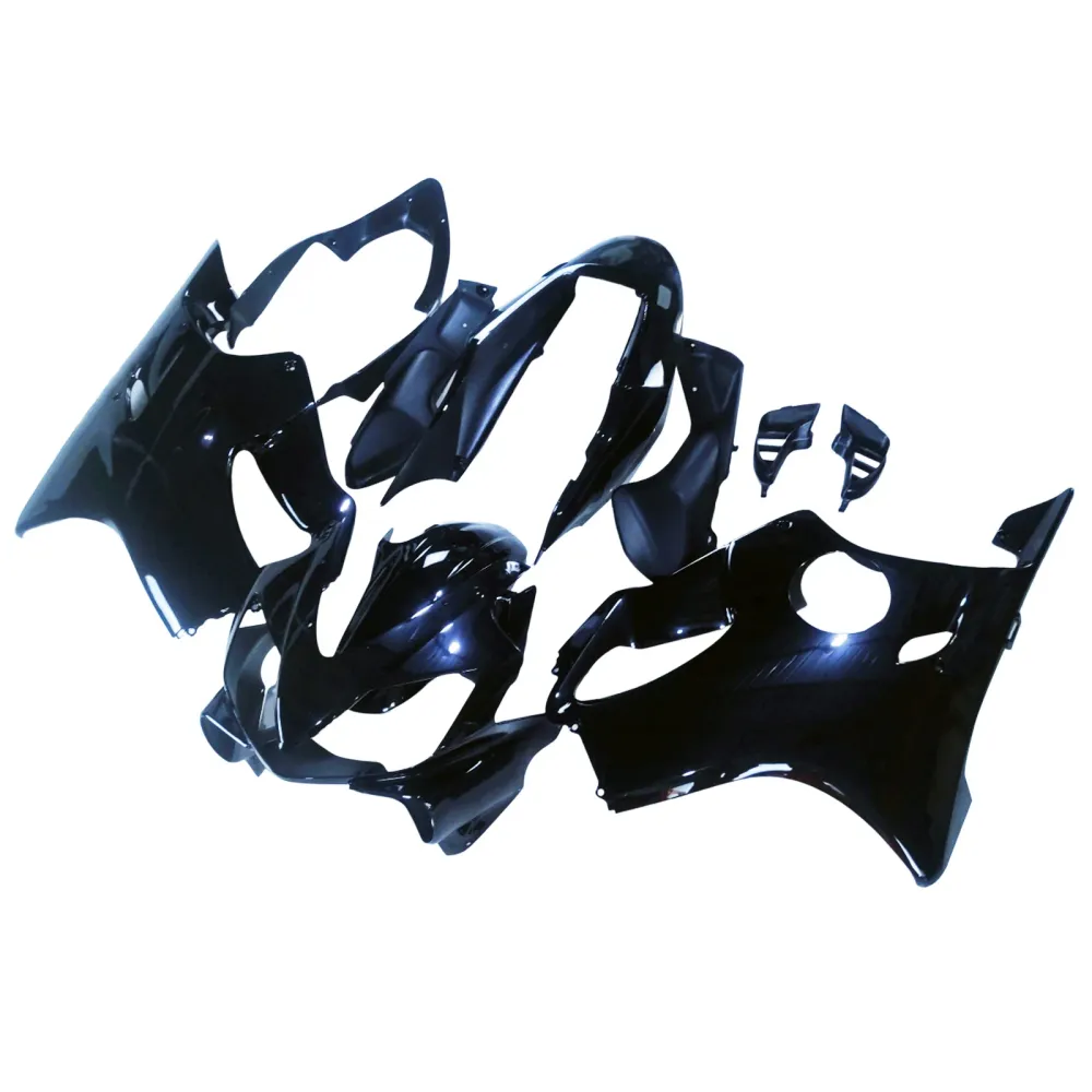 Amotopart 2004-2007 CBR600 F4I Honda Black met geel logo kuipkit