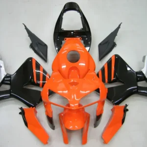 Amotopart 2005-2006 Honda CBR600RR Black & Orange Fairing Kit