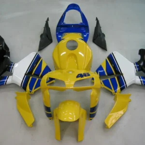 Amotopart 2005-2006 Honda CBR600RR Geel&Bblauwe Style1 kuipset