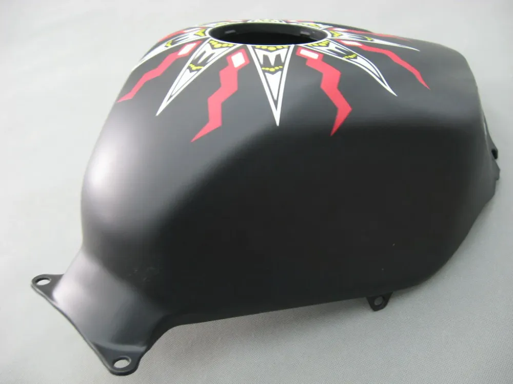 Amotopart 2005-2006 Honda CBR600RR MATTE ZWART met rode logo's kuipkit