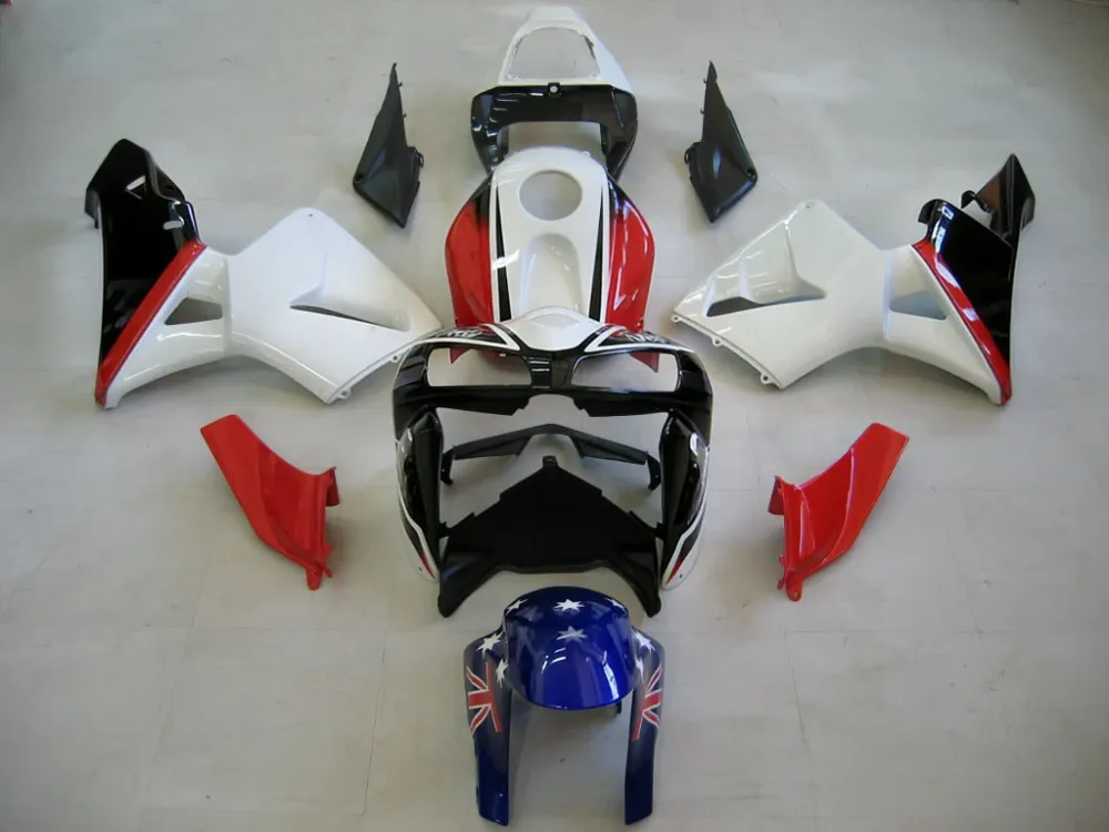 AMOTOPART 2005-2006 HONDA CBR600RR RODE & WHITE STYLE2 KUIST KIT