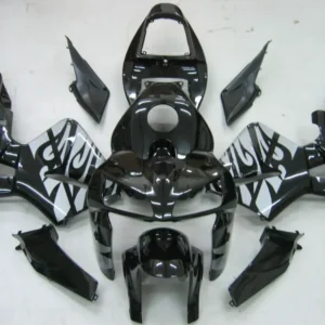 AMOTOPART 2005-2006 HONDA CBR600RR ZWART & WIT STYL3 KUNSTEN KIT