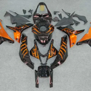 Amotopart 2007-2008 Honda CBR600RR Orange & Black Fairing Kit
