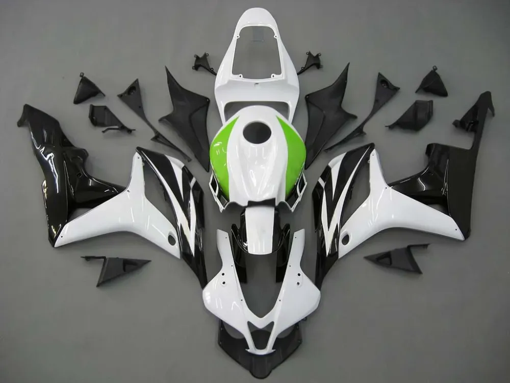 AMOTOPART 2007-2008 HONDA CBR600RR WIT & GROEN KUIST KIT