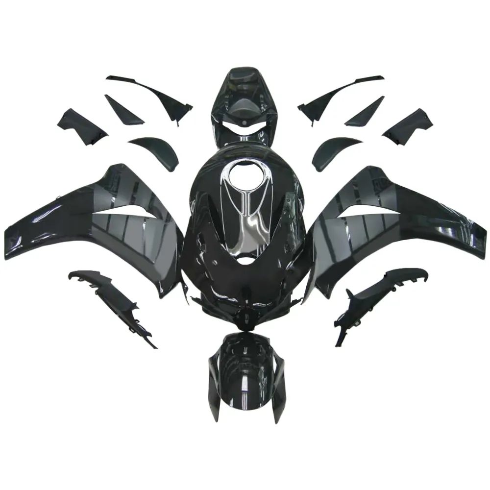 Amotopart 2008-2011 Honda CBR1000RR Glanzend&Matte Zwarte Kuipset