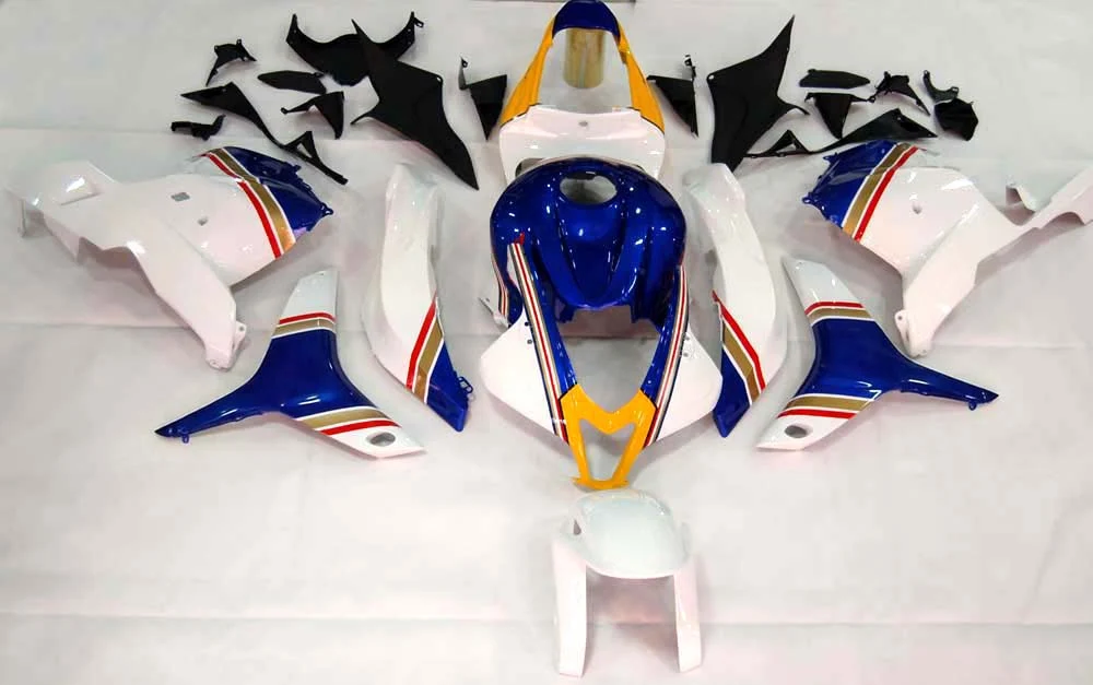 Amotopart 2009-2012 Honda CBR600RR Blue & Yellow Fairing Kit