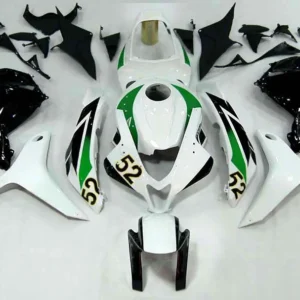 Amotopart 2009-2012 Honda CBR600RR Green & White Style2 Fairing Kit