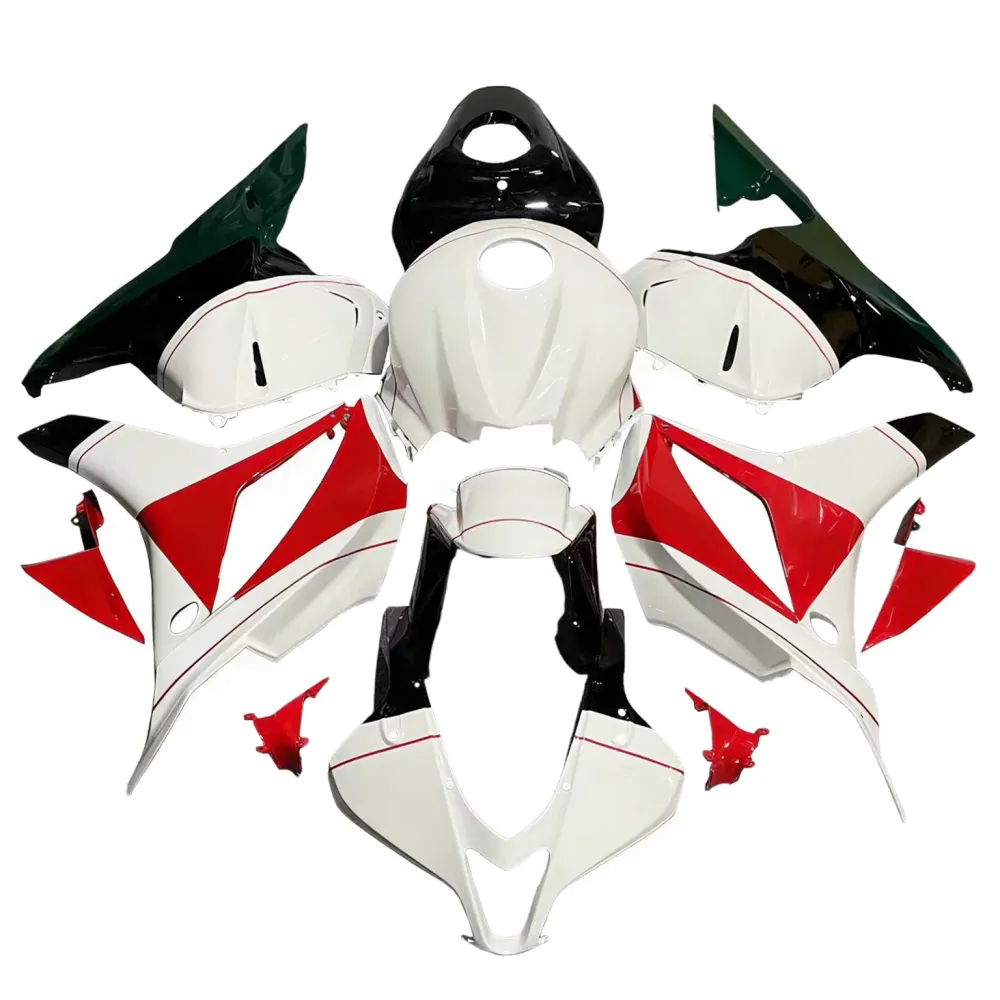 Amotopart 2009-2012 Honda CBR600RR White & Red Fairing Kit