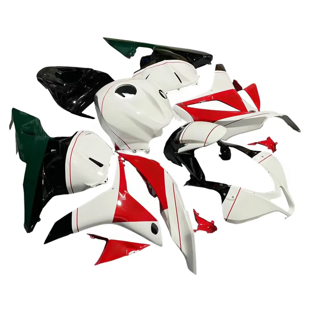 Amotopart 2009-2012 Honda CBR600RR White & Red Fairing Kit