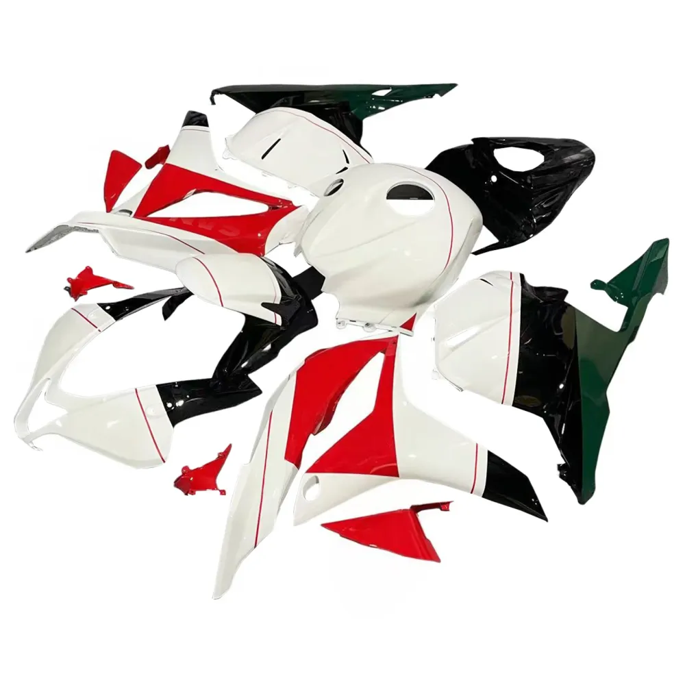 Amotopart 2009-2012 Honda CBR600RR White & Red Fairing Kit