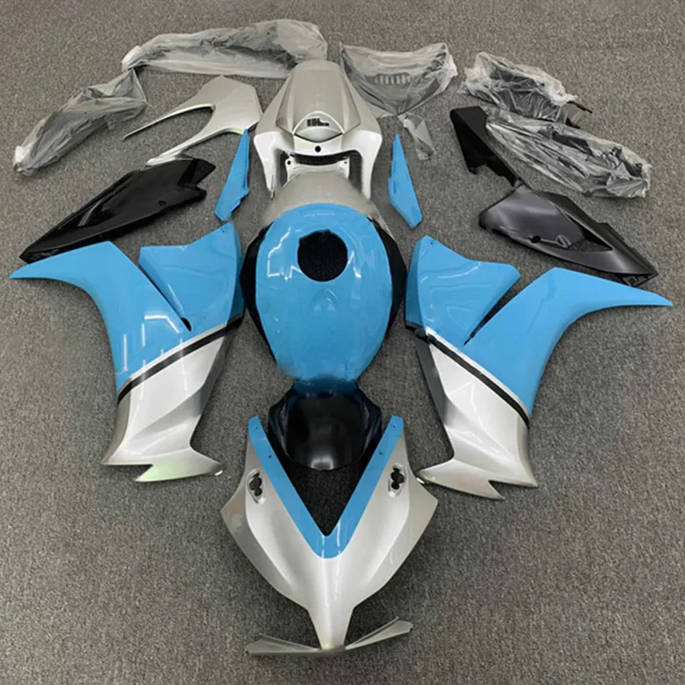 Amotopart 2012-2016 CBR1000RR Honda Blue & Silver Fairing Kit