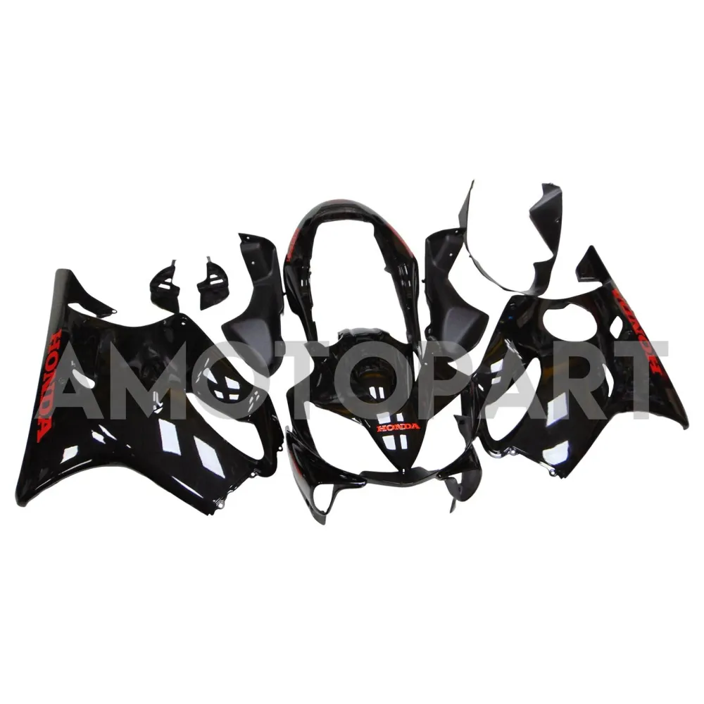 Amotopart Honda CBR600 F4I 2004-2007 Black Fairing Kit