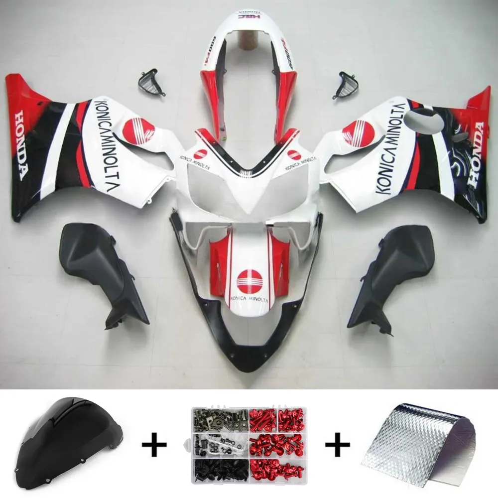 Amotopart Honda CBR600 F4i 2004-2007 Rood&Wwitte Style5 kuipset