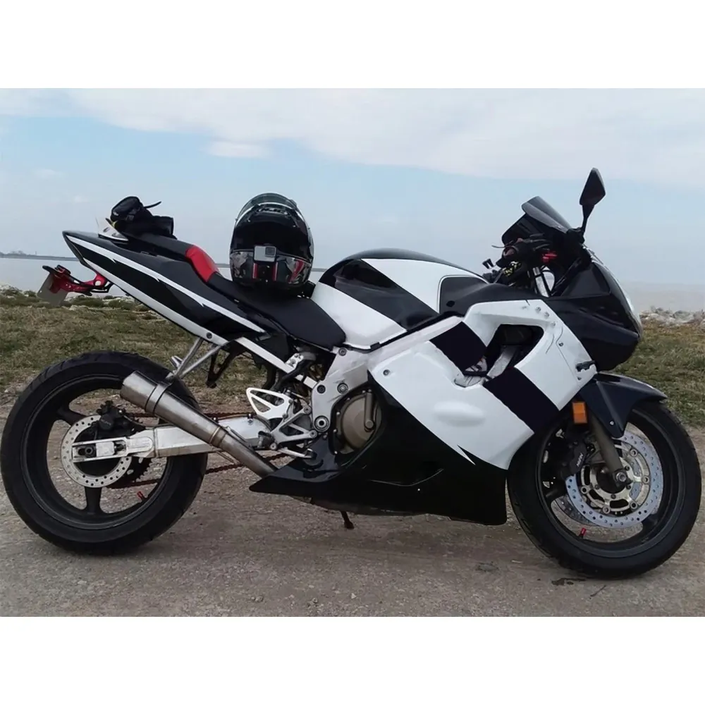 AMOTOPART HONDA CBR600 F4I 2004-2007 WIT & BLACK Fairing Kit
