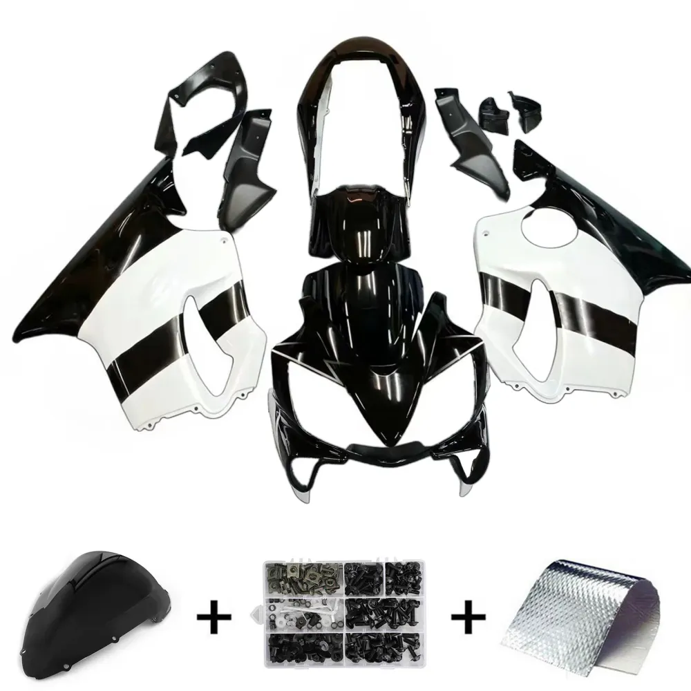 AMOTOPART HONDA CBR600 F4I 2004-2007 WIT & BLACK Fairing Kit