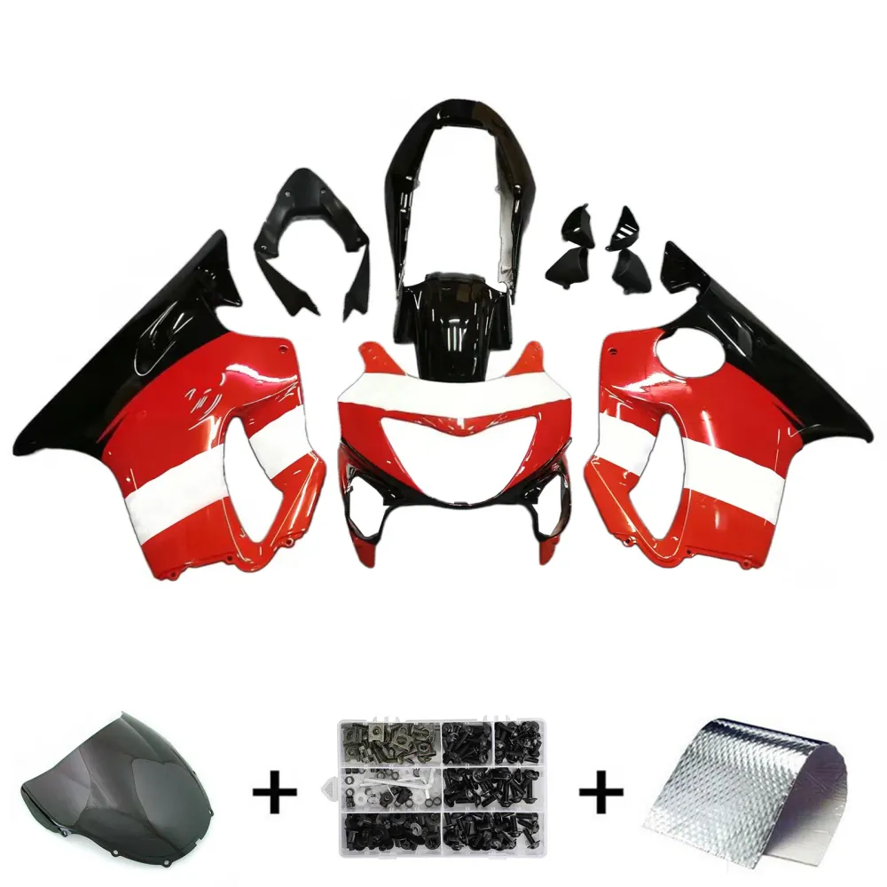 Amotopart Honda CBR600F4 1999-2000 Red & Orange Repjol Fairing Kit