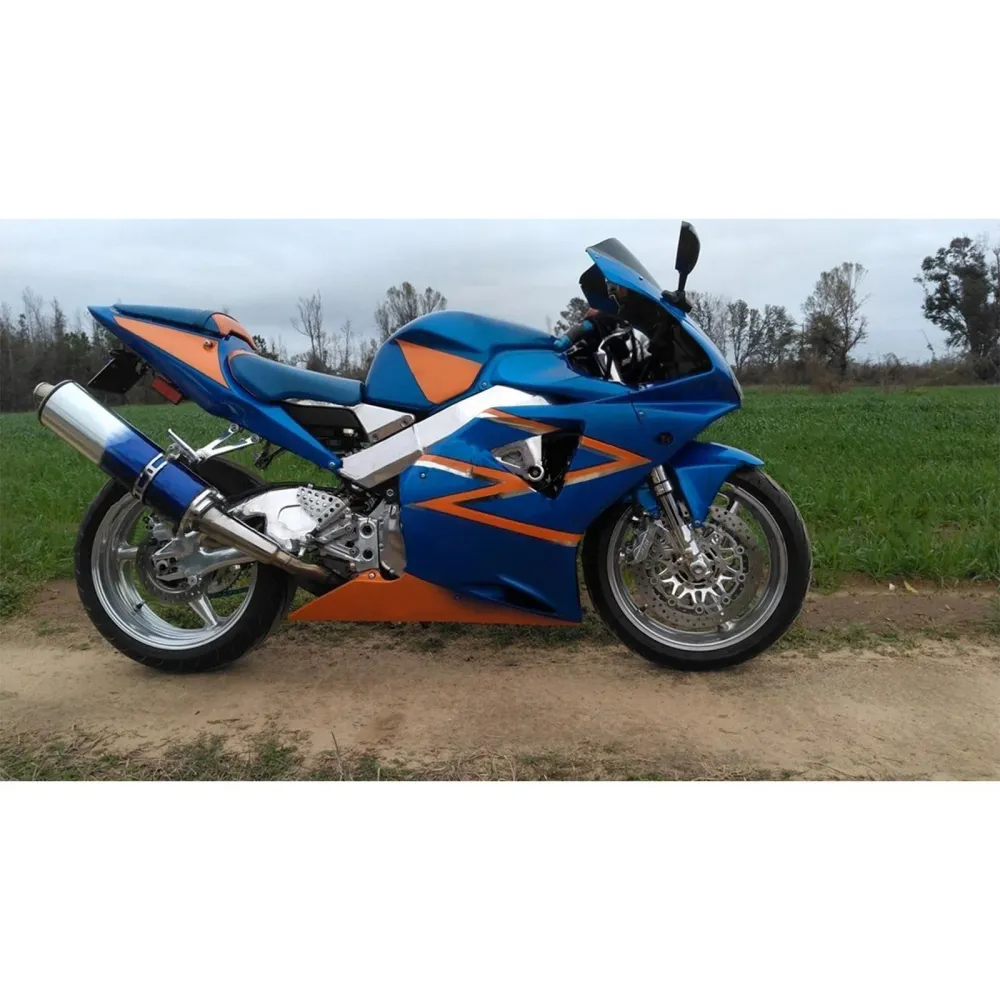 Amotopart Honda CBR954 2002-2003 Blue & Orange Fairing Kit