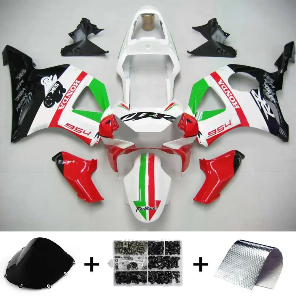 Amotopart Honda CBR954 2002-2003 Rood&GGroene kuipset