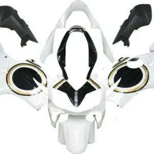 Amotopart kuip voor Honda CBR600F4i 2003-2010, zwart&Bblauwe vlammenset