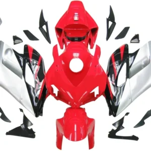 Amotopart Stroomlijnkappen Honda 1000RR 2004-2005 Kuip Rood Zilver Zwart CBR Racing Kuipset