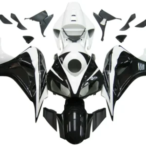 Amotopart Stroomlijnkappen Honda 1000RR 2006-2007 Kuip CBR Racing Zwart en Wit Kuipset