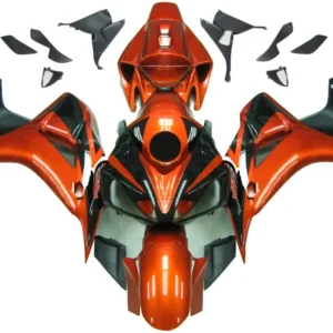 Amotopart Stroomlijnkappen Honda 1000RR 2006-2007 Kuip Oranje Metallic & Zwart CBR Racing Kuipset