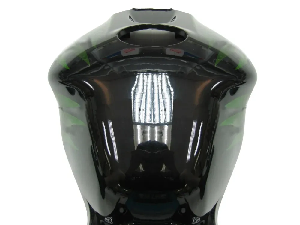 Amotopart Stroomlijnkappen Honda CBR1000RR 2004-2005 Kuip Flame Racing Zwart & Groen Kuipset