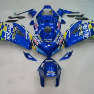 Amotopart Stroomlijnkappen Honda CBR1000RR 2004-2005 Kuip Movistar Racing Blue Checker Kuipset