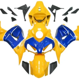 Amotopart Stroomlijnkappen Honda CBR1000RR 2006-2007 Kuip Geel Blauw Camel Racing Kuipset