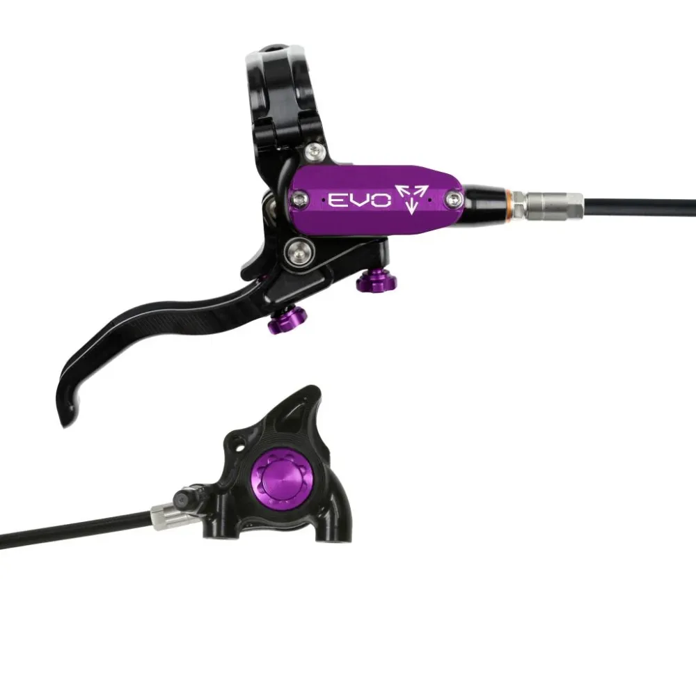 HOPE TECH 4 EVO X2 FM Achterrem Zwart/Paars