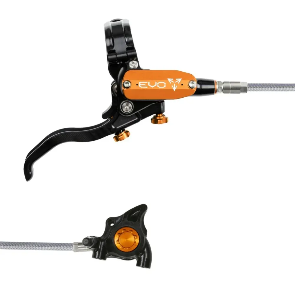 HOPE TECH 4 EVO X2 FM Aviation Achterrem Zwart/Oranje