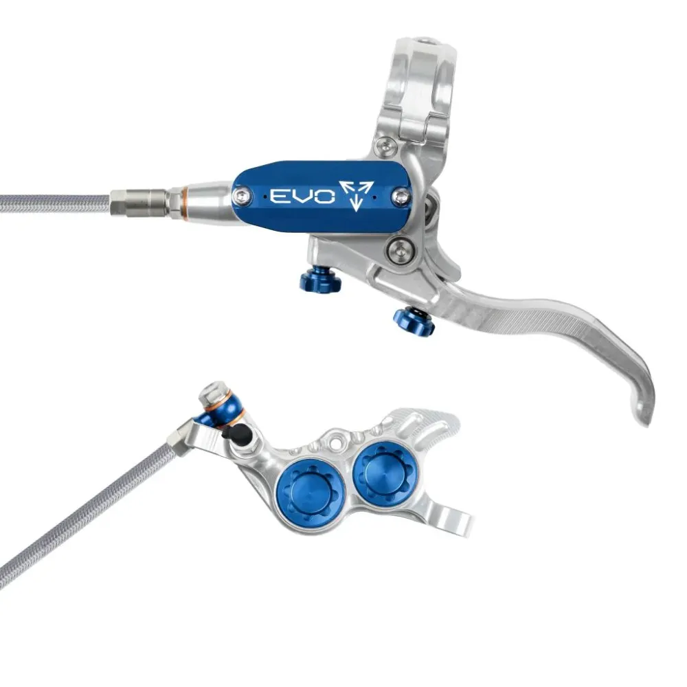 HOPE TECH 4 EVO GR4 Luchtvaart Zilver/Blauw Voorrem