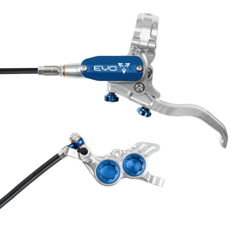 HOPE TECH 4 EVO GR4 Voorrem Zilver/Blauw