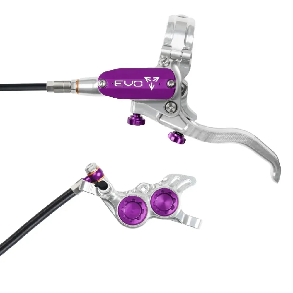 HOPE TECH 4 EVO GR4 Voorrem Zilver/Paars
