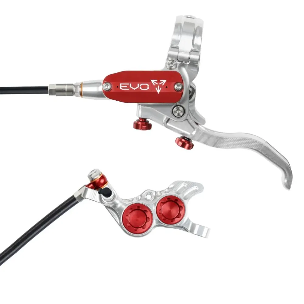 HOPE TECH 4 EVO GR4 Voorrem Zilver/Rood