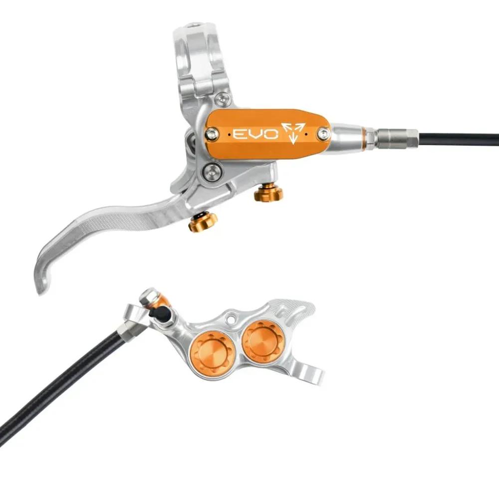 HOPE TECH 4 EVO TR4 Achterrem Zilver/Oranje