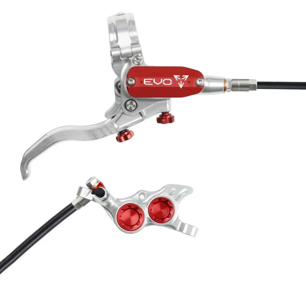 HOPE TECH 4 EVO TR4 Achterrem Zilver/Rood