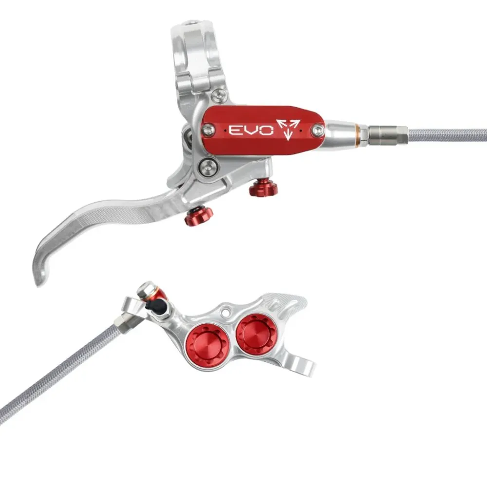 HOPE TECH 4 EVO TR4 Luchtvaart Achterrem Zilver/Rood
