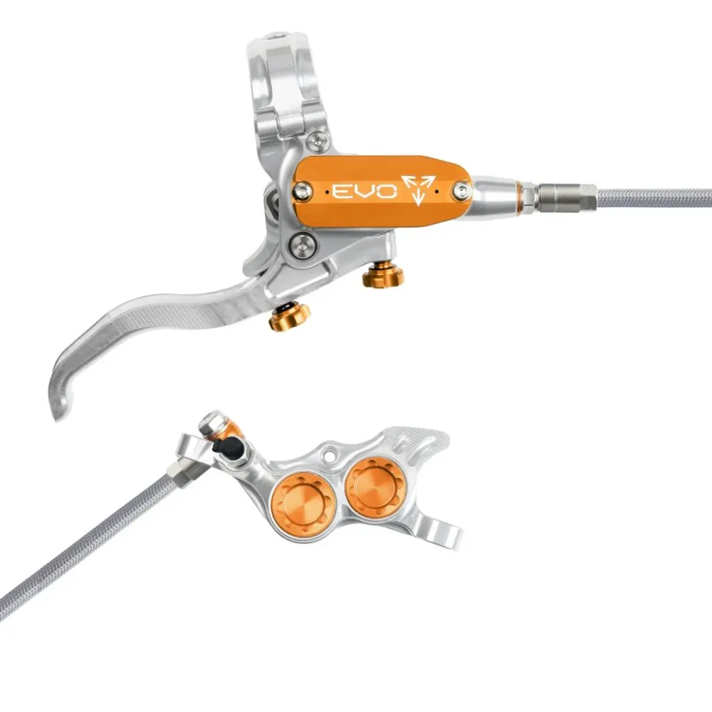 HOPE TECH 4 EVO TR4 Luchtvaart Achterrem Zilver/Oranje