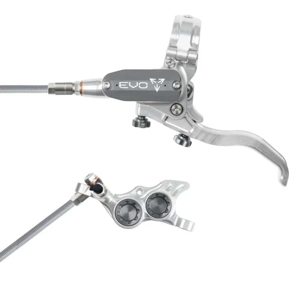 HOPE TECH 4 EVO TR4 Luchtvaart Zilver/Rook Voorrem